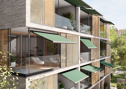 Jak zastínit balkon v bytě: markýzy, screenové rolety a slunečníky